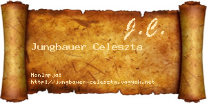 Jungbauer Celeszta névjegykártya